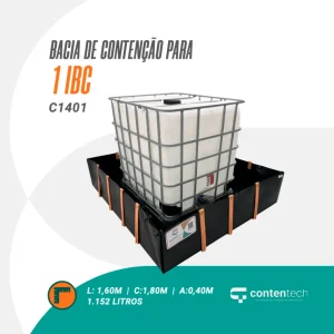 Bacia de contenção para 1 IBC C1401