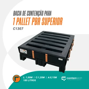 Bacia de contenção para pallet PBR superior C1307