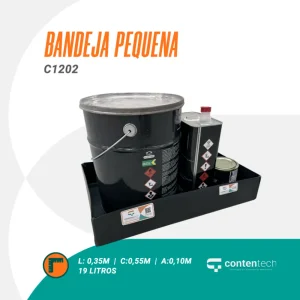 Bandeja de contenção pequena em PEAD C1202