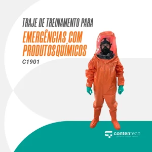 Traje de treinamento para emergências com produtos químicos F1901